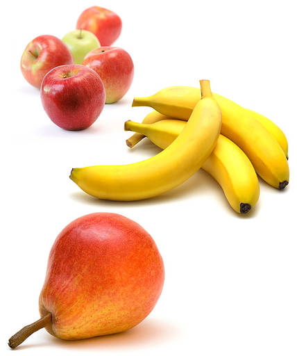 Apfel, Banane, Birne